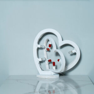 Luminaria da tavolo  Doppio cuore