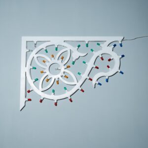 Rosone angolare fiori